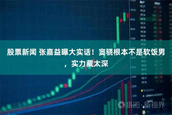股票新闻 张嘉益曝大实话!窦骁根本不是软饭男,实力藏太深